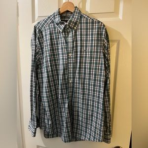 Vineyard vines slim fit whale shirt men’s L plaid perfect condition